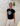DISCO KUGLE (hvid), BABY TEE - SORT