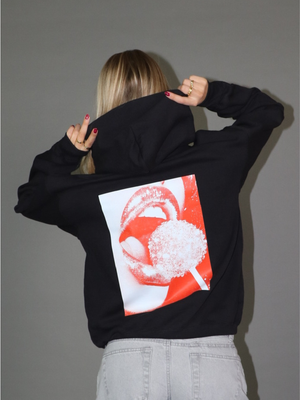 ORANGE LOLLIPOP HOODIE (rygprint) - SORT