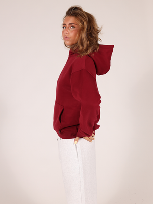 OVERSIZED HOODIE - BURGUNDY