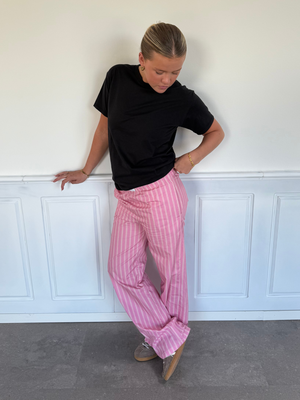 COPENHAGEN PANTS - LT PINK / OFFWHITE