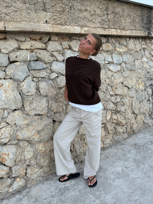 BELLA SUIT PANT - SAND