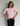TINE 3/4 SLEEVE T-SHIRT - LIGHT PINK