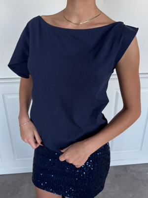 MATHILDE TOP - NAVY