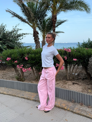 FLORA HØR-BUKSER - LYSERØD