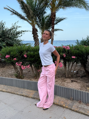 FLORA HØR-BUKSER - LYSERØD