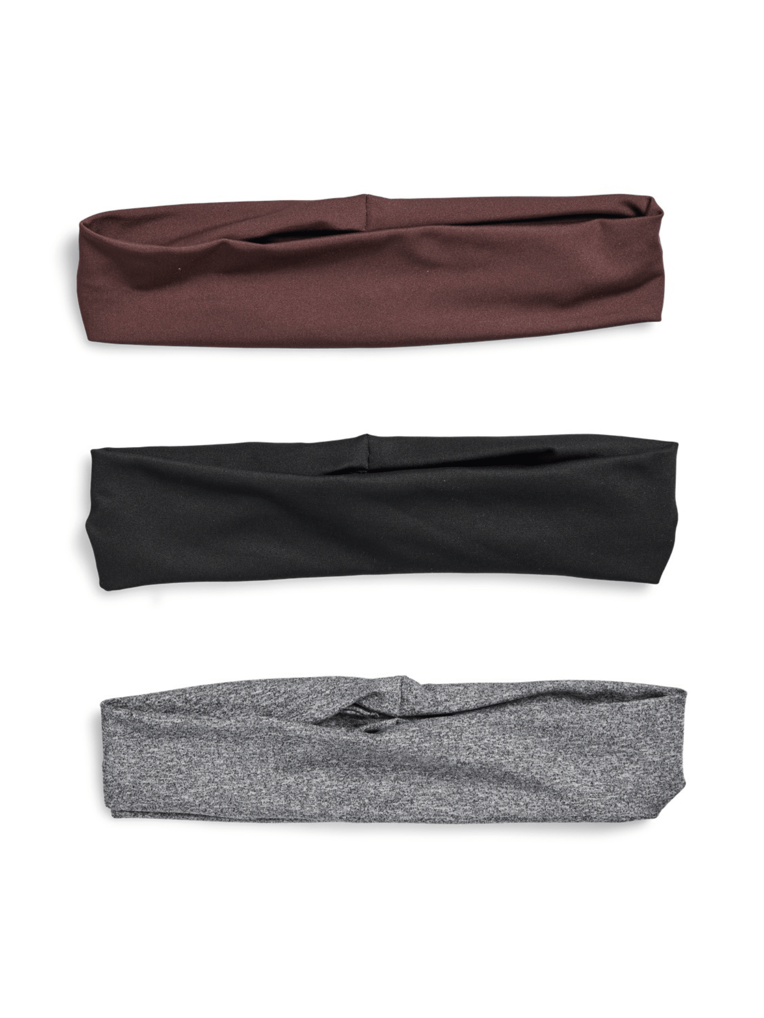 ANNE HÅRBÅND (3-Pack) - BLACK/BROWN/DARK GREY