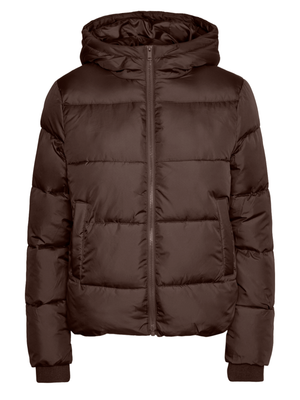BEE PUFFER JACKET - HOT FUDGE