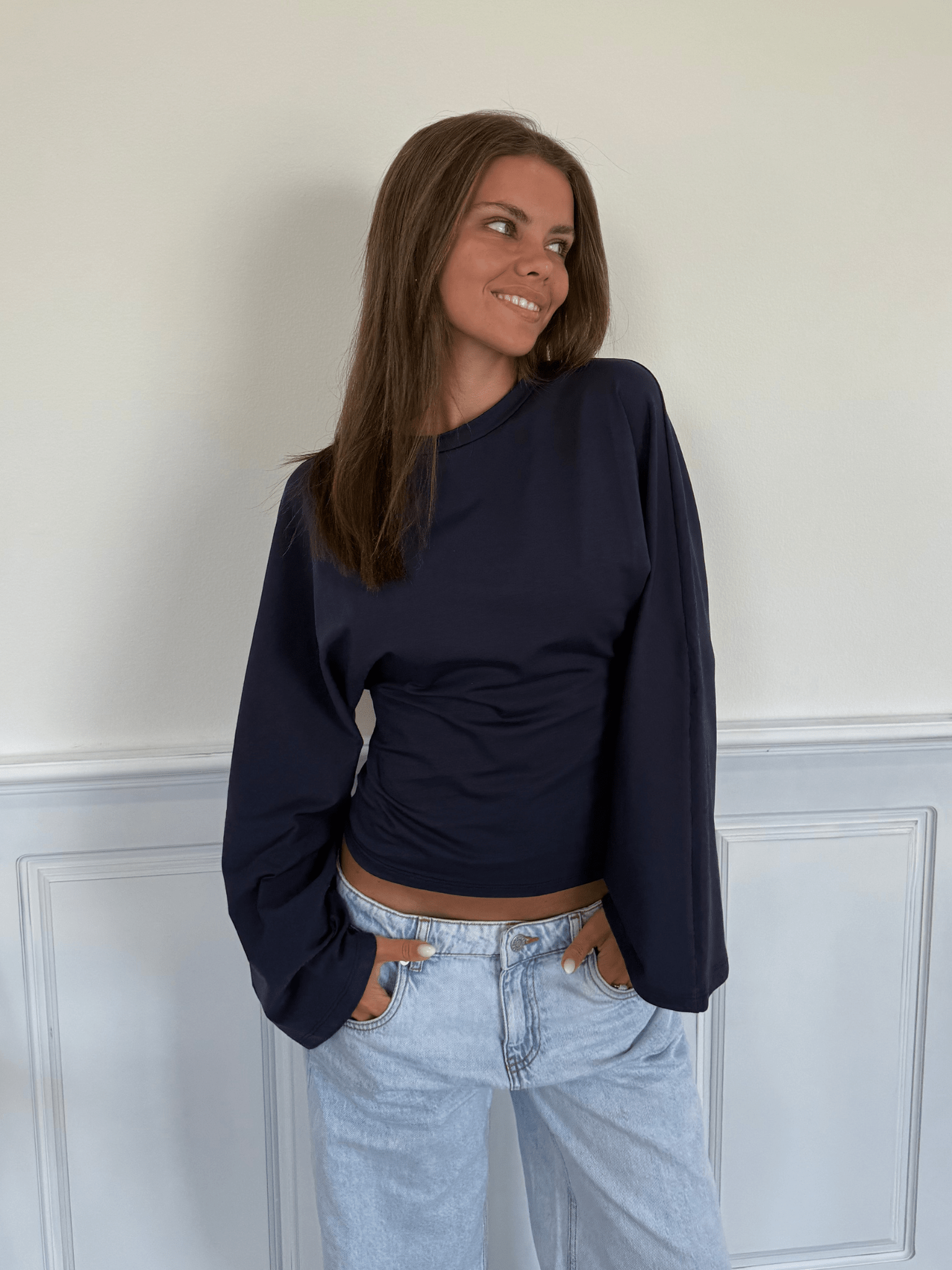 NALA ANGEL TOP - NAVY