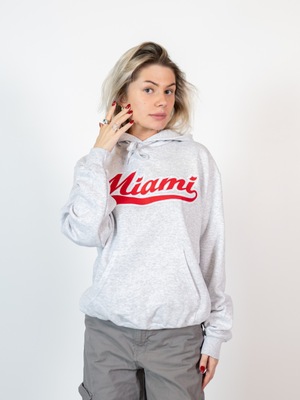 MIAMI SPORT HOODIE - GRÅ