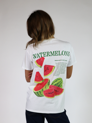 WATERMELONS (rygprint) T-SHIRT - HVID