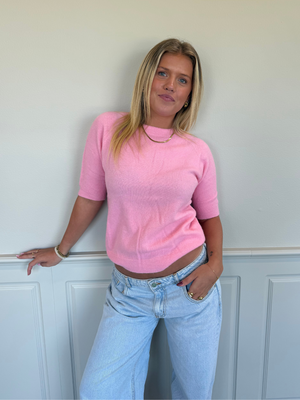 SAGA SHORTSLEEVE STRIK - PINK