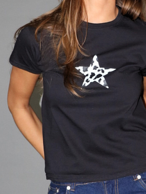 COW STAR BABY TEE - SORT