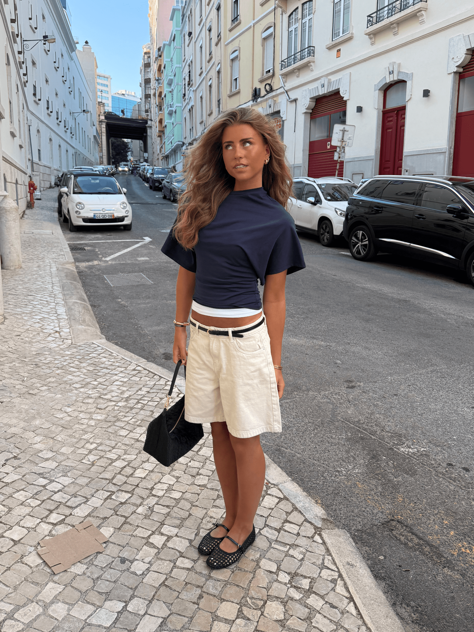 NINA ANGEL TOP - NAVY