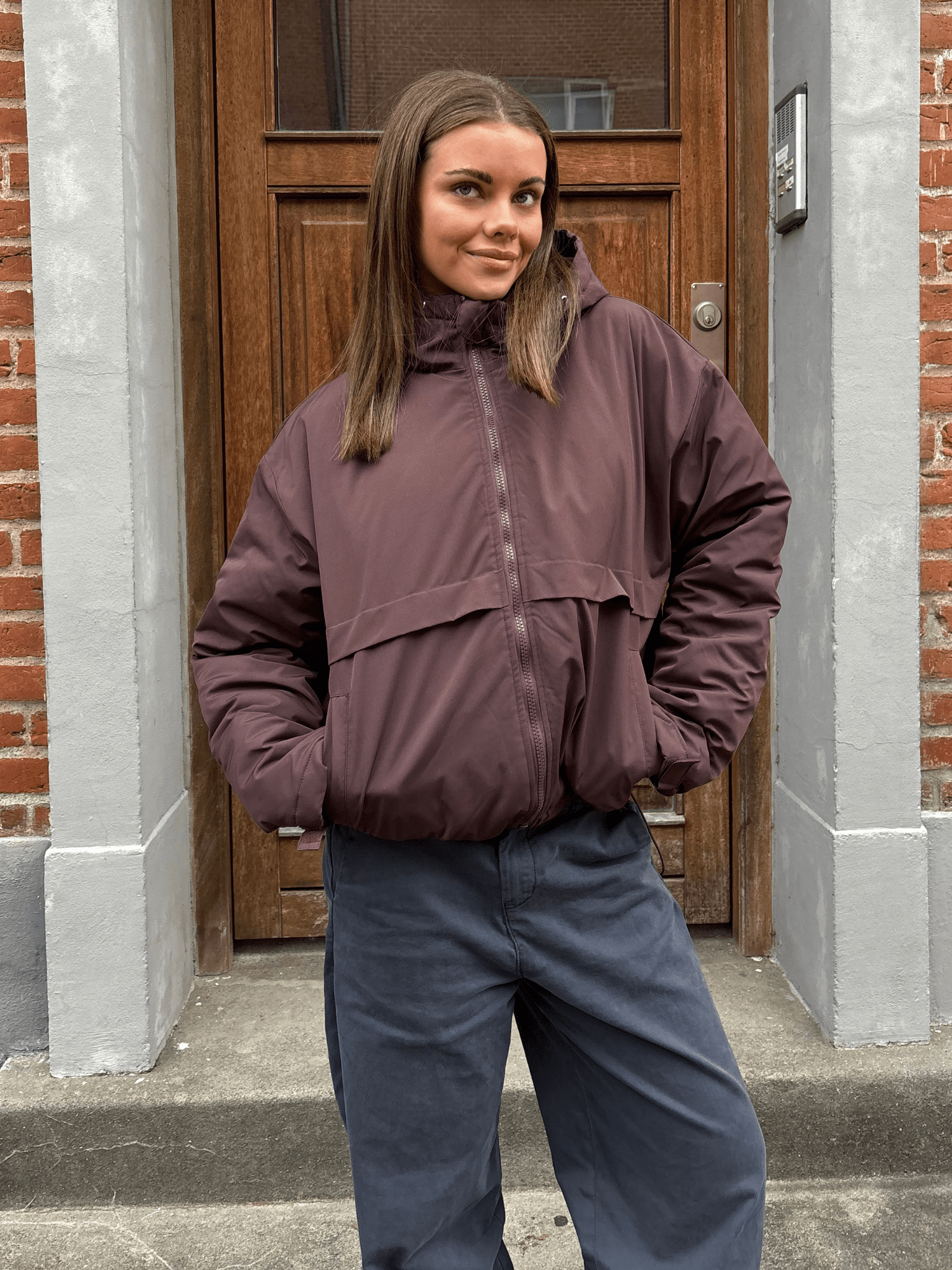 JUNO JACKE - BRAUN