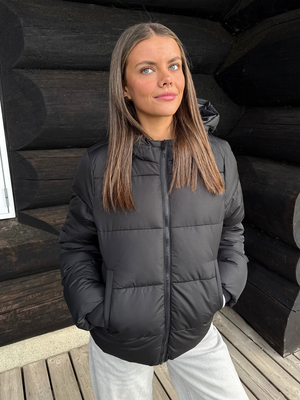 BEE PUFFER JACKET - BLACK