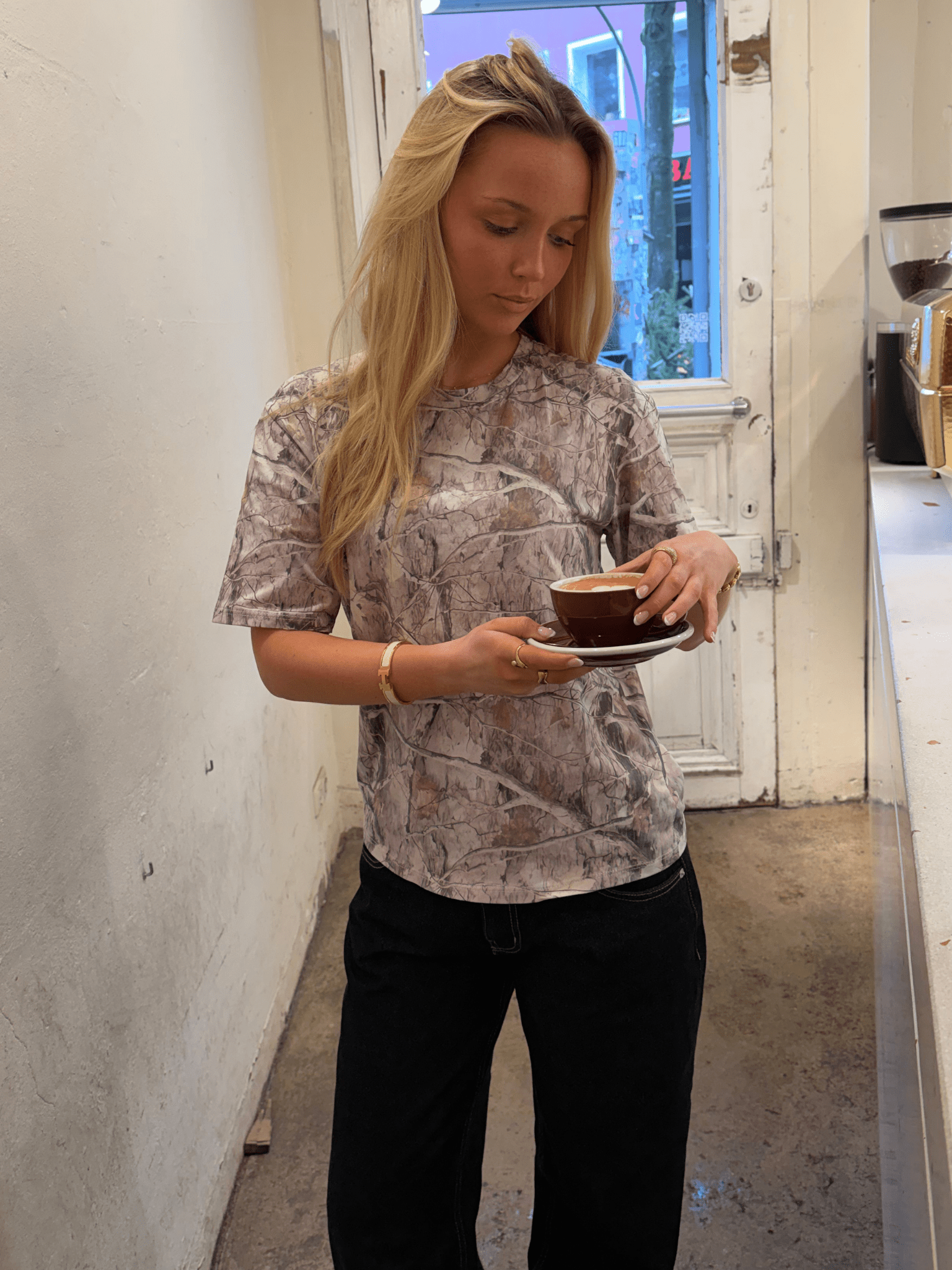 SALLI TEE - GREY FOREST