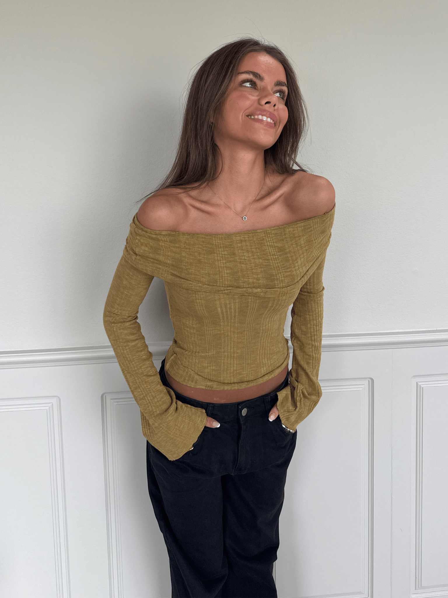 MELANIE TOP - MATCHA GREEN