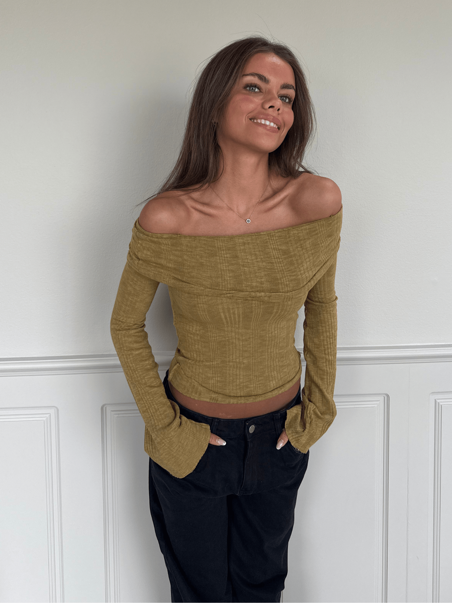 MELANIE TOP - MATCHA GREEN