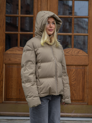 ISA DOWN JACKET - TAUPE