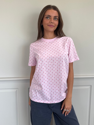 RIA DOT TEE - PINK TULLE/HOT PINK DOT