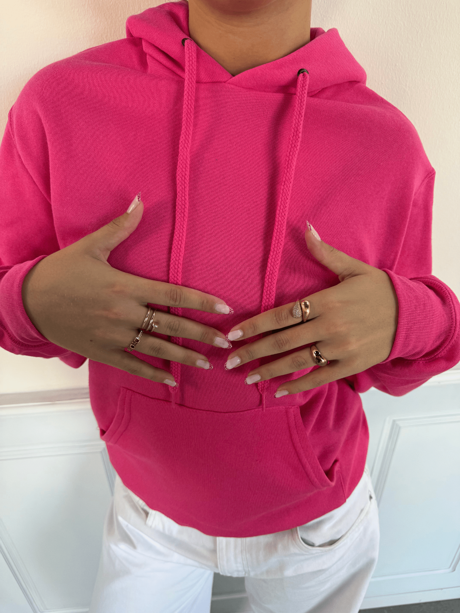 FRUCHT-HOODIE - ROSA