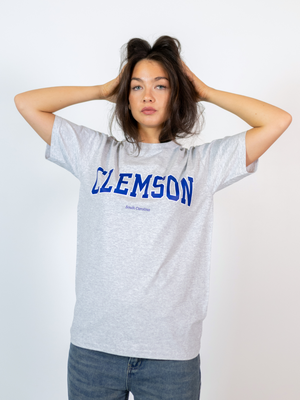 CLEMSON TEE - GRÅ