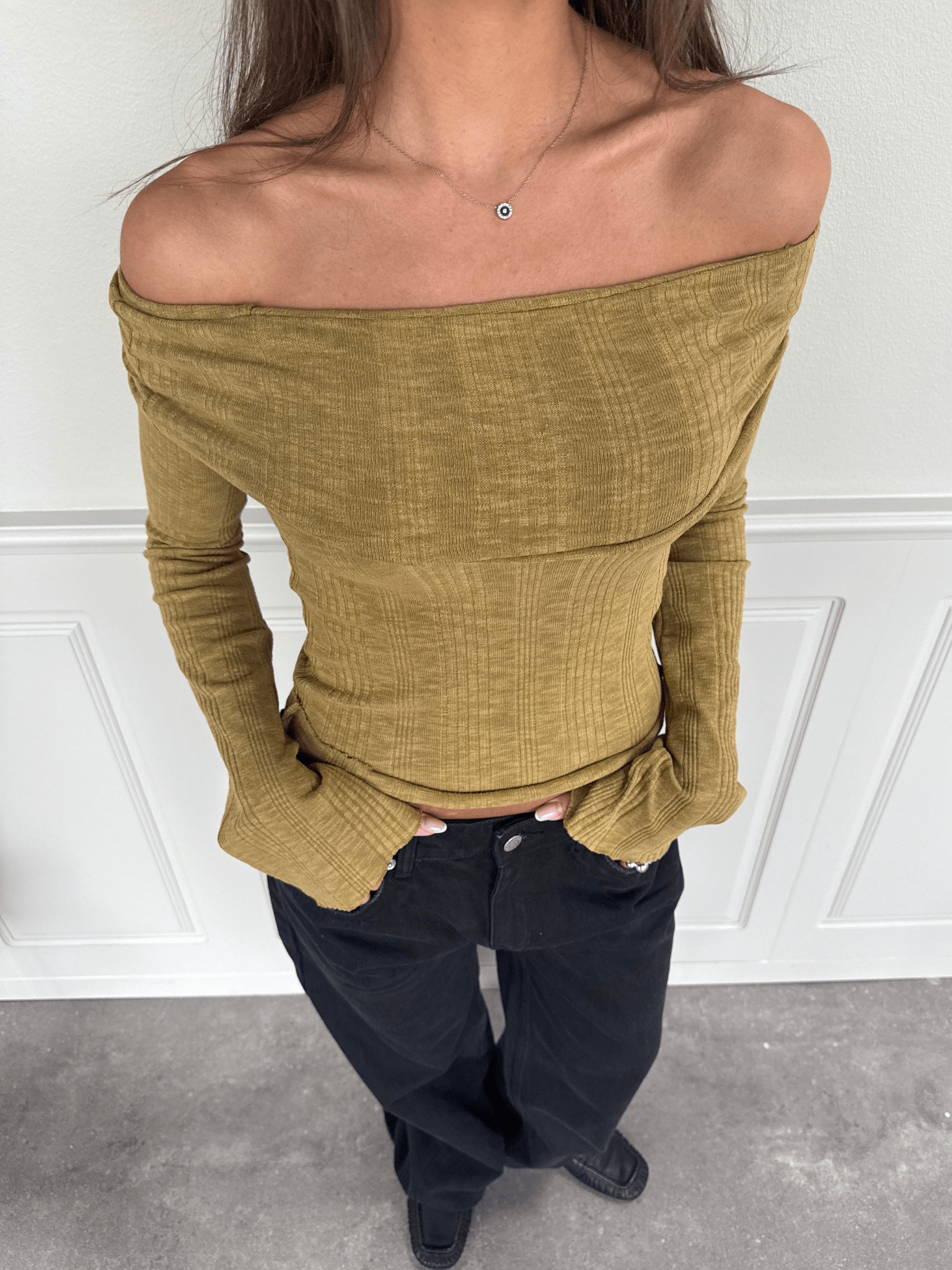 MELANIE TOP - MATCHA GREEN