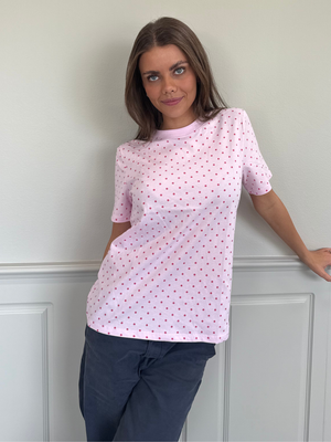 RIA DOT TEE - PINK TULLE/HOT PINK DOT