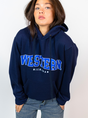 WESTERN MICHIGAN HOODIE - NAVY