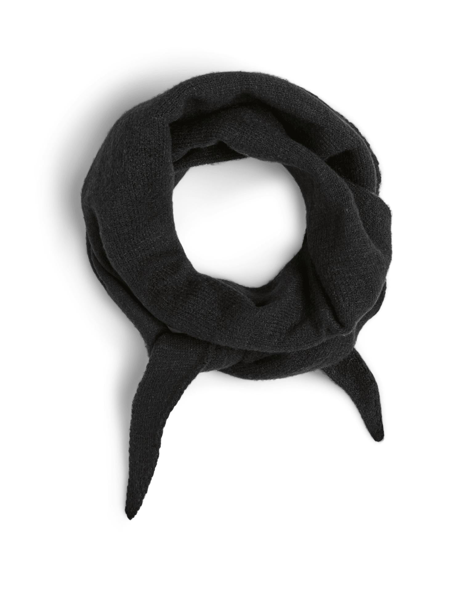 KOMMA TRAINGLE SCARF - BLACK