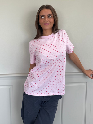 RIA DOT TEE - PINK TULLE/HOT PINK DOT