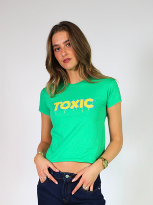 TOXIC BABY TEE - LYS GRØN