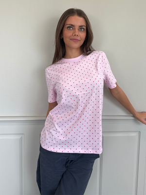 RIA DOT TEE - PINK TULLE/HOT PINK DOT