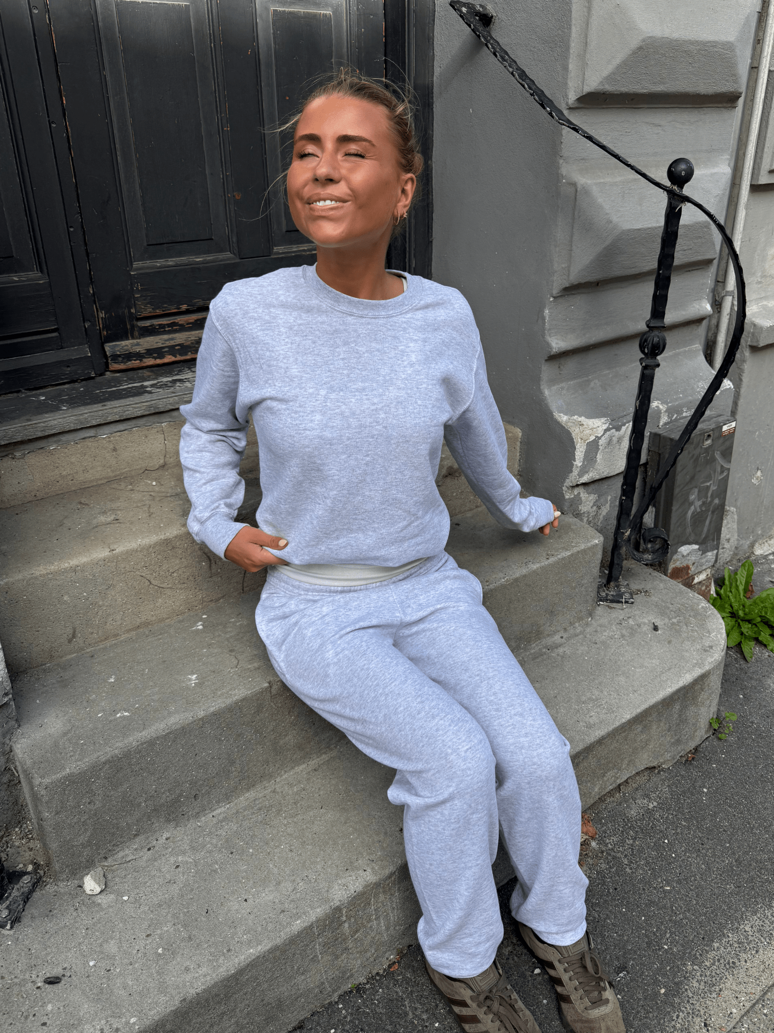 FRUIT SWEATPANTS U/ ELASTIK - GREY