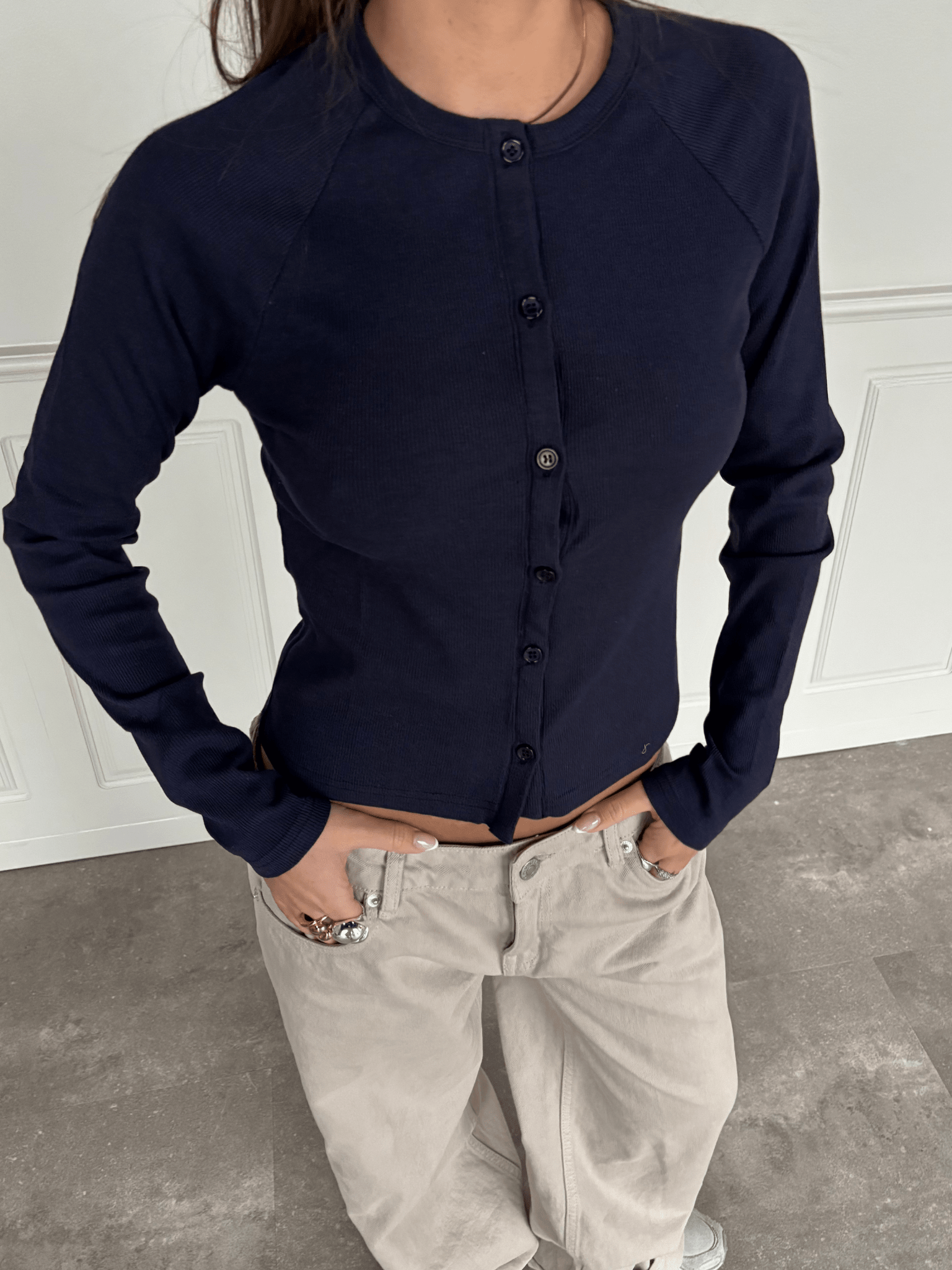 VEGA Cardigan - Marineblau