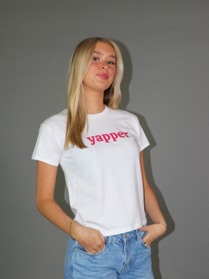 YAPPER BABY TEE - HVID