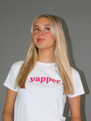 YAPPER BABY TEE - HVID