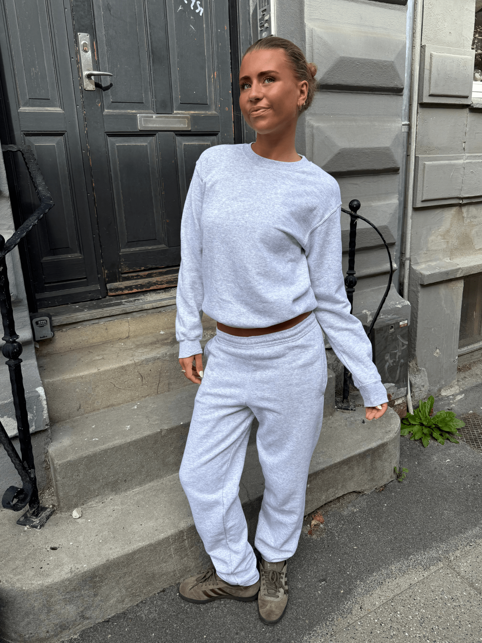 FRUIT SWEATPANTS U/ ELASTIK - GREY