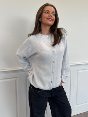 MOLLI CARDIGAN - LIGHT GREY