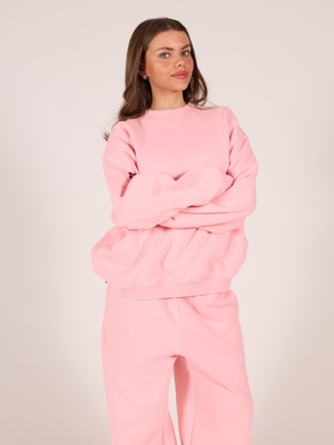 OVERSIZED SWEATSHIRT - LIGHT PINK