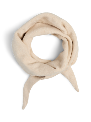 KOMMA TRIANGLE SCARF - WHITECAP GRAY