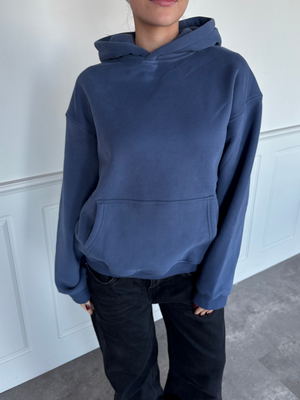 OVERSIZED HOODIE - MID BLUE