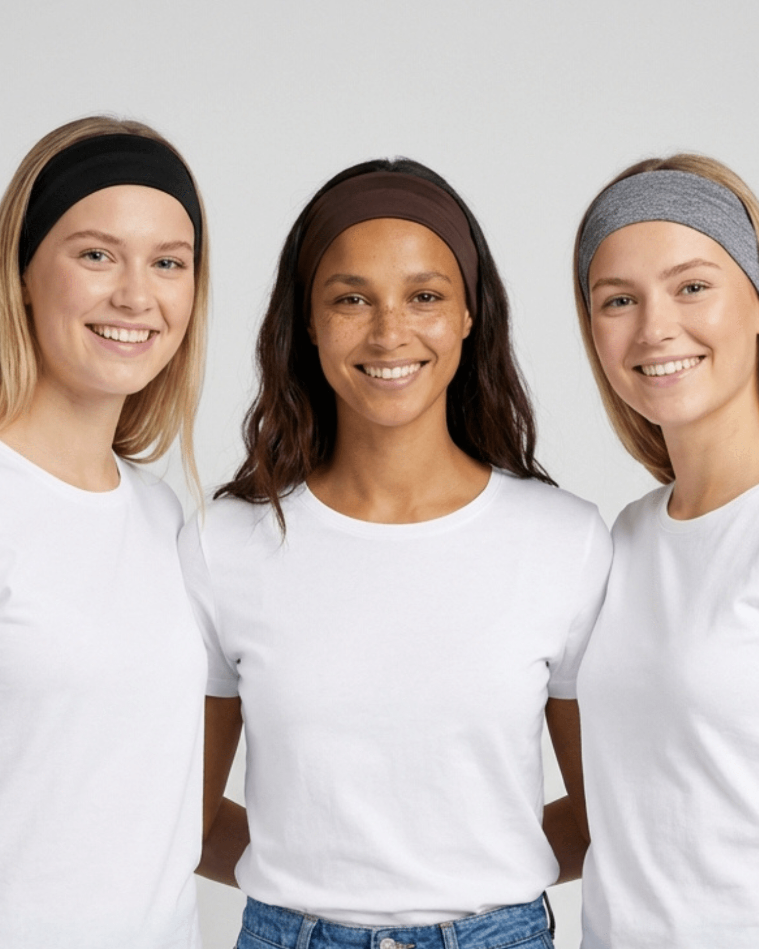 ANNE HAARBAND (3er-Pack) - SCHWARZ/BRAUN/DUNKELGRAU