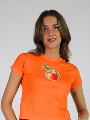 PEACH BABY TEE - ORANGE