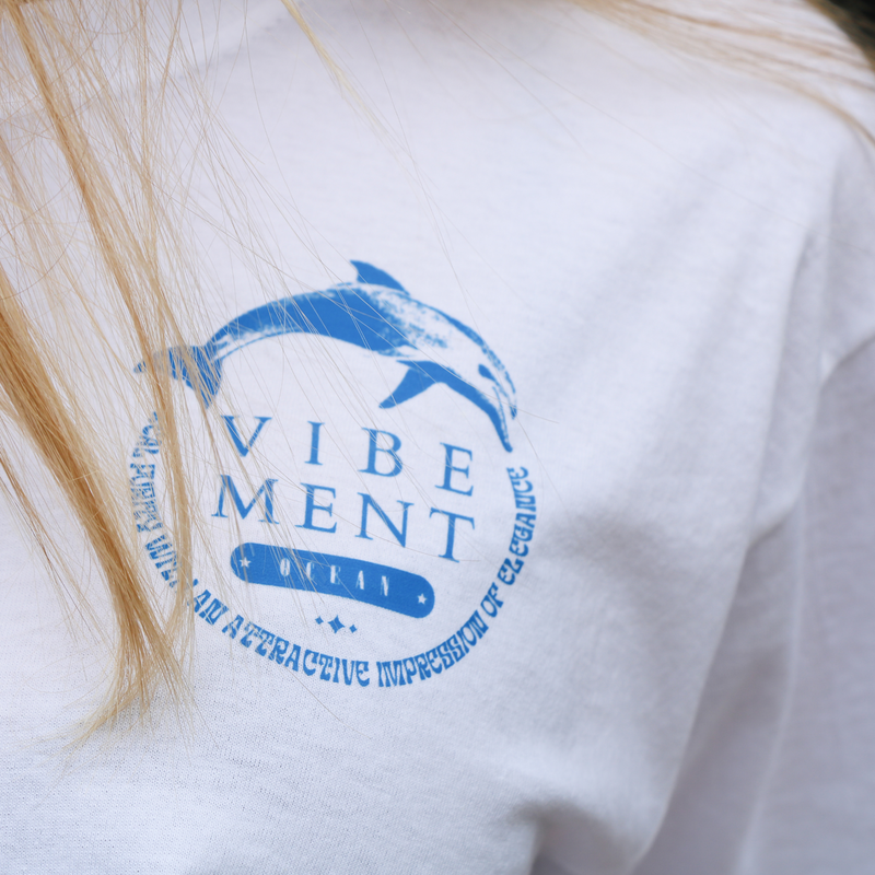 DOLPHIN T-SHIRT - HVID