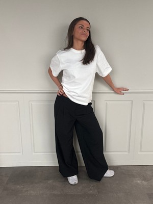 AIA BAGGY SUIT PANT - BLACK