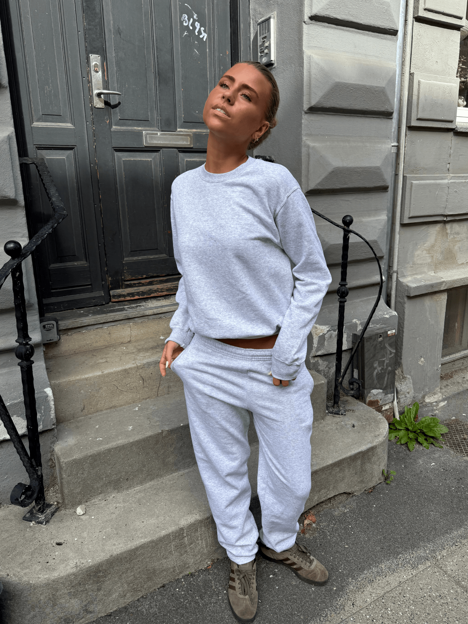 FRUIT SWEATPANTS U/ ELASTIK - GREY