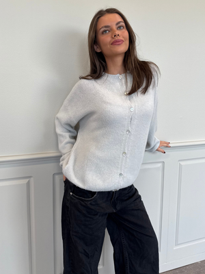 MOLLI CARDIGAN - LIGHT GREY