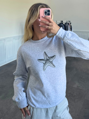 STARFISH SWEATSHIRT - GRÅ