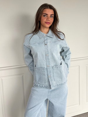 SIA DENIM JACKET - LIGHT STRIPE